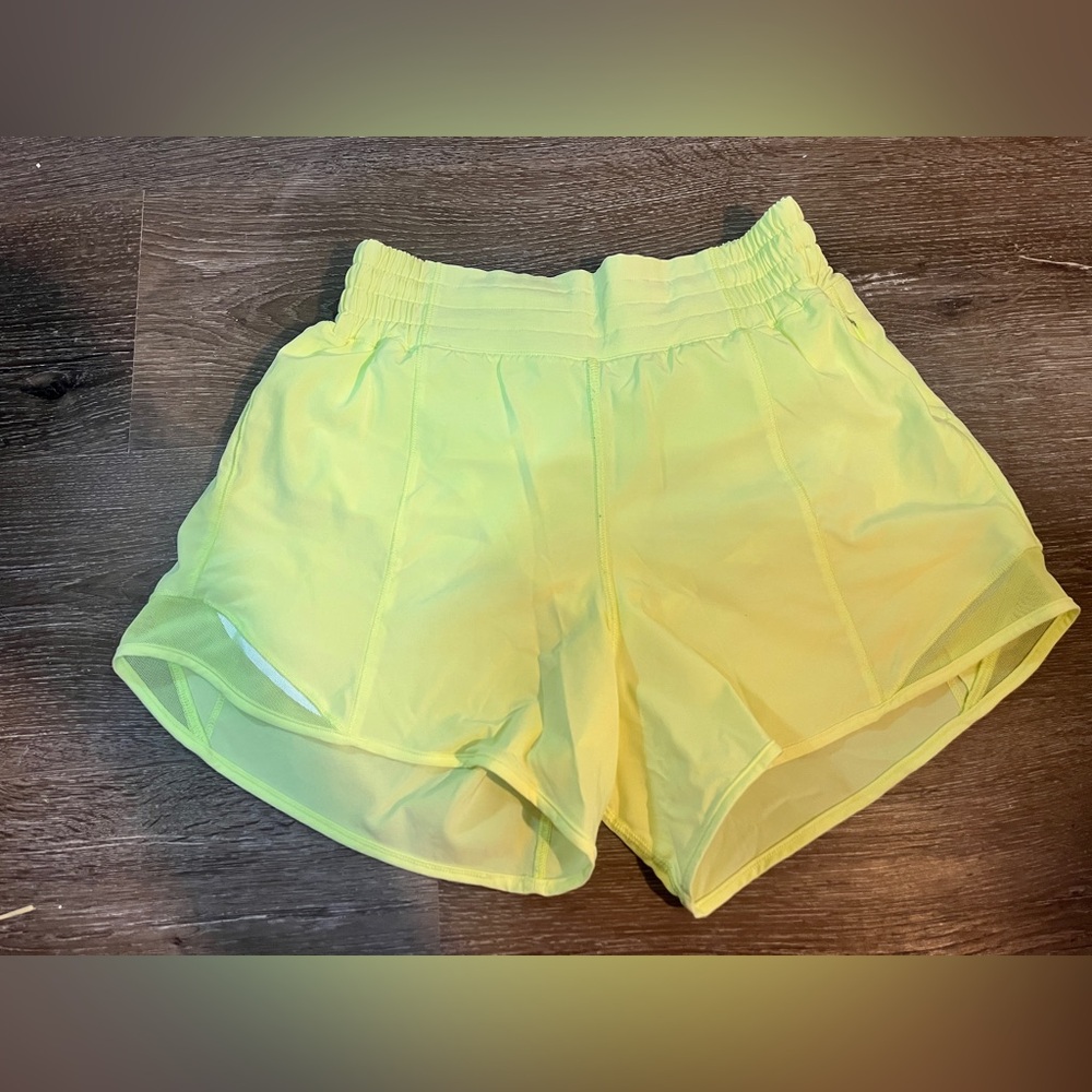 pastel green lululemon shorts